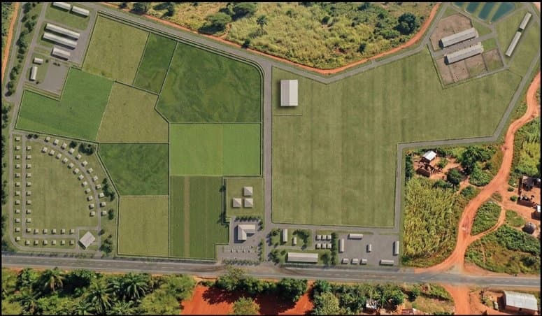 HarmoniaFields Ranch 132 acres aerial view Ekiti State Nigeria